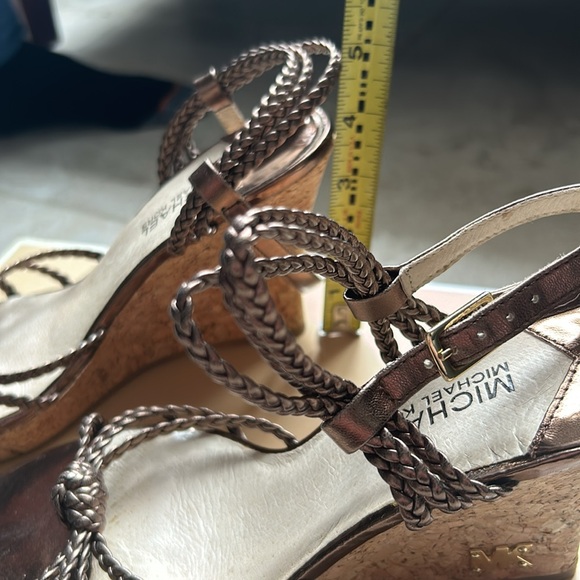 Michael Kors Palm Beach Wedge Sandal Bronze Size 8 - Picture 6 of 13